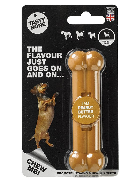 Tasty Bone Nylon Peanut Butter-Dog Treats-Ascot Saddlery