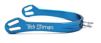 Tech Spurs Florence Shiny Medium Blue-RIDER: Spurs & Straps-Ascot Saddlery