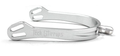 Tech Spurs Florence Shiny Medium Silver-RIDER: Spurs & Straps-Ascot Saddlery