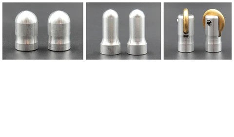 Tech Spurs Florence Shiny Medium Titanium-RIDER: Spurs & Straps-Ascot Saddlery