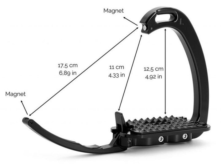 Tech Stirrup Irons Venice Dressage Sloped Safety Stirrups Silver & Silver-HORSE: Stirrup Irons-Ascot Saddlery