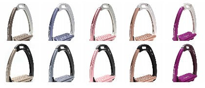Tech Stirrup Irons Venice Young Safety Stirrups Black & Red-HORSE: Stirrup Irons-Ascot Saddlery