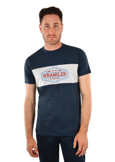 Thomas Cook Henry Tee Shirt Short Sleeve Navy Marle Mens-CLOTHING: Clothing Mens-Ascot Saddlery