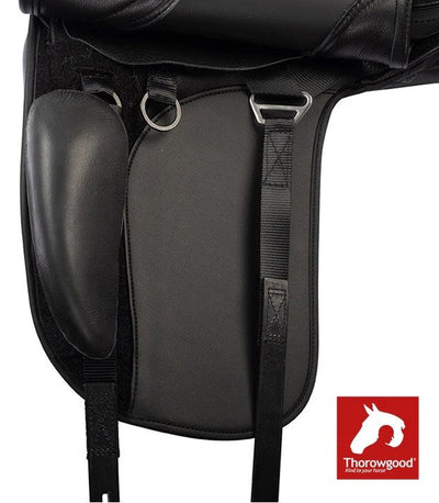 Thorowgood T8 Dressage Saddle Standard Wither Black-SADDLES: Dressage Saddles-Ascot Saddlery