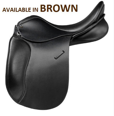 Trainers Jessica Pro Dressage Saddle Brown-SADDLES: Dressage Saddles-Ascot Saddlery