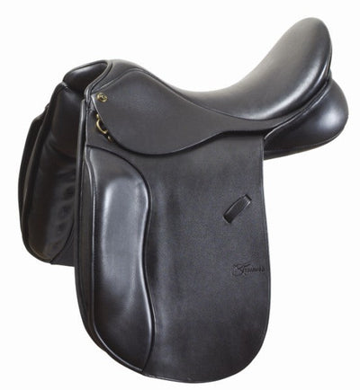 Trainers Jessica Pro Dressage Saddle Brown-SADDLES: Dressage Saddles-Ascot Saddlery