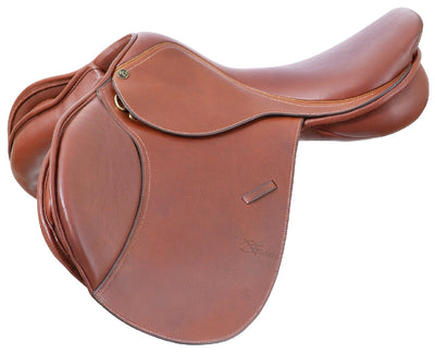 Trainers Master Jumping Saddle Brown-SADDLES: Jumping Saddles-Ascot Saddlery