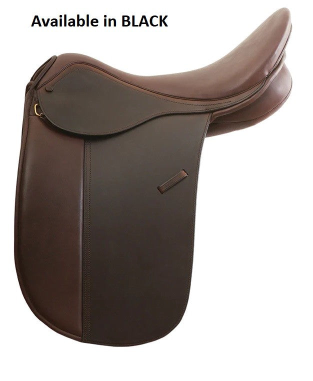 Trainers Royal Show Saddle Black-SADDLES: Dressage Saddles-Ascot Saddlery