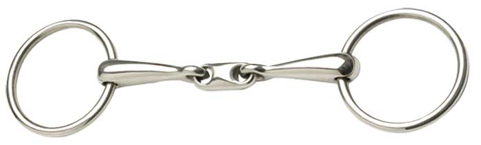 Training Bradoon Kk Style Fine Mouth Stainless Steel-HORSE: Bits-Ascot Saddlery