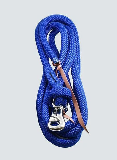 Training Lead & Snap 7ft 2.24mt Eurohunter Blue-HORSE: Lungeing & Schooling-Ascot Saddlery