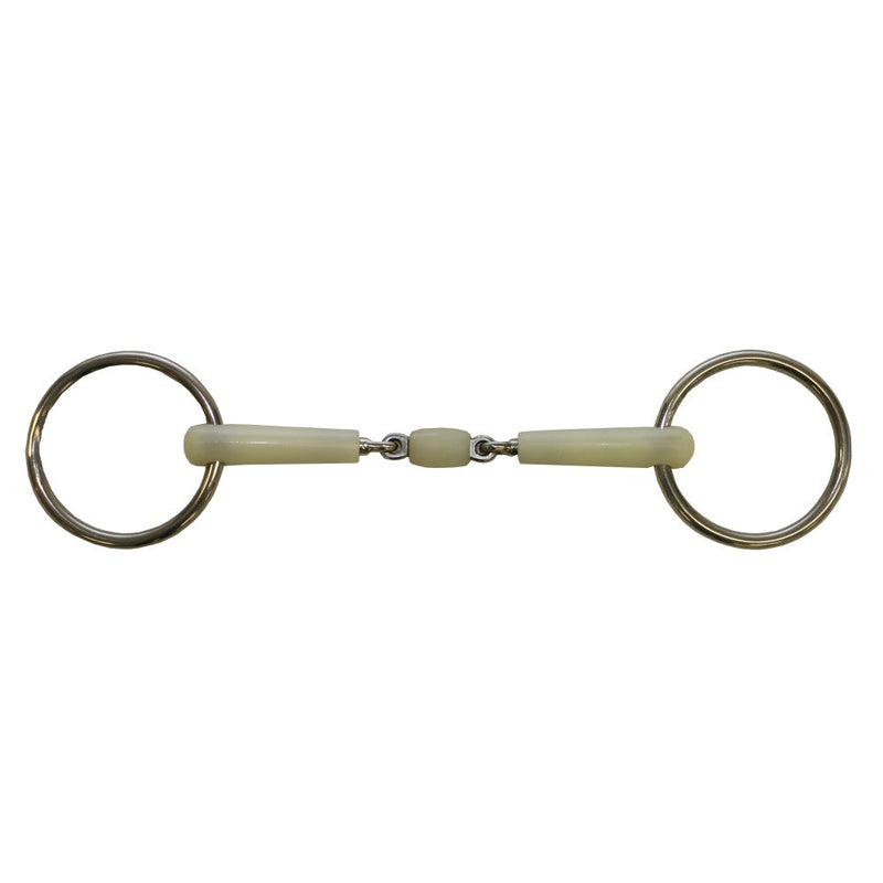 Training Snaffle Loose Ring Double Jointed Happy Mouth 5.5"-HORSE: Bits-Ascot Saddlery