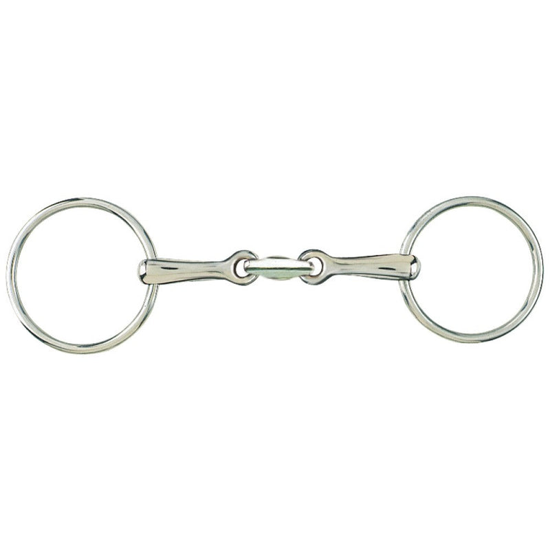Training Snaffle Loose Ring Stainless Steel-HORSE: Bits-Ascot Saddlery