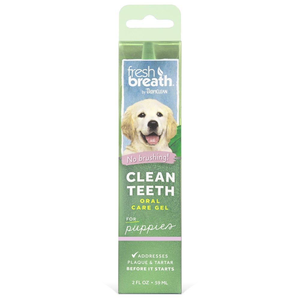 Tropiclean Fresh Breath Clean Teeth Gel Puppies 59ml-Dog Potions & Lotions-Ascot Saddlery