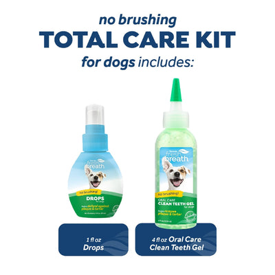 Tropiclean Fresh Breath Total Care Kit 118ml-Dog Potions & Lotions-Ascot Saddlery
