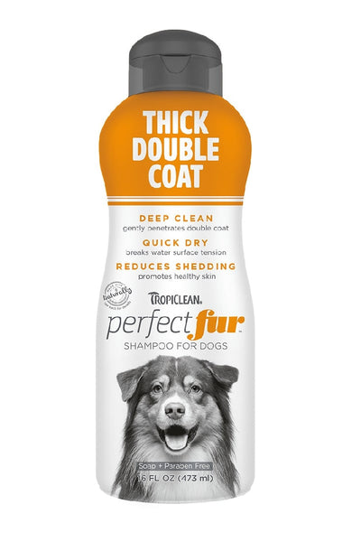 Tropiclean Perfect Fur Thick Double Coat Shampoo 473ml-Dog Grooming & Coat Care-Ascot Saddlery