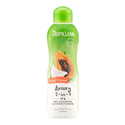Tropiclean Shampoo Papaya & Coconut 355ml-Dog Grooming & Coat Care-Ascot Saddlery