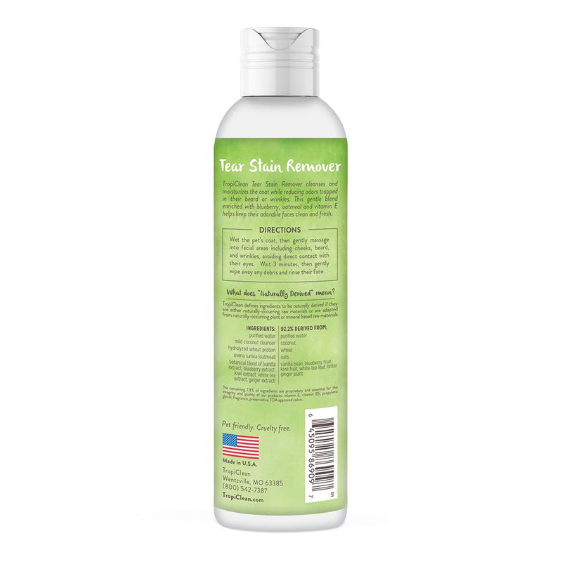 Tropiclean Tear Stain Remover 236ml-Dog Grooming & Coat Care-Ascot Saddlery