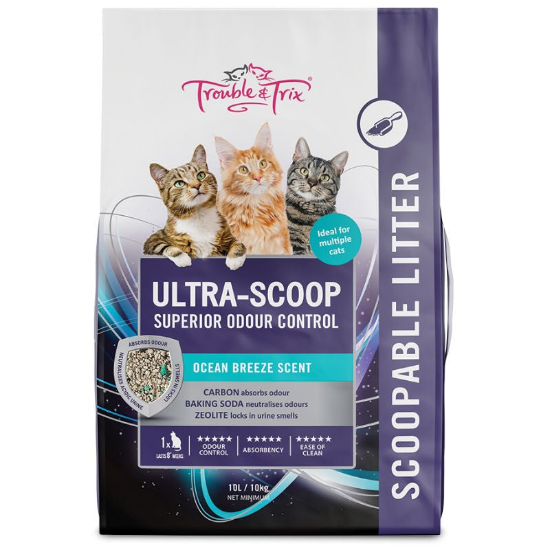 Trouble & Trix Litter Ultra Scoop 10lit-Cat Litter & Accessories-Ascot Saddlery