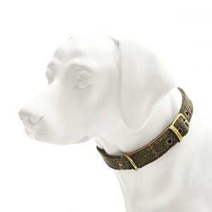 Tweedmill Tweed Dog Collar Chocolate-Dog Collars & Leads-Ascot Saddlery