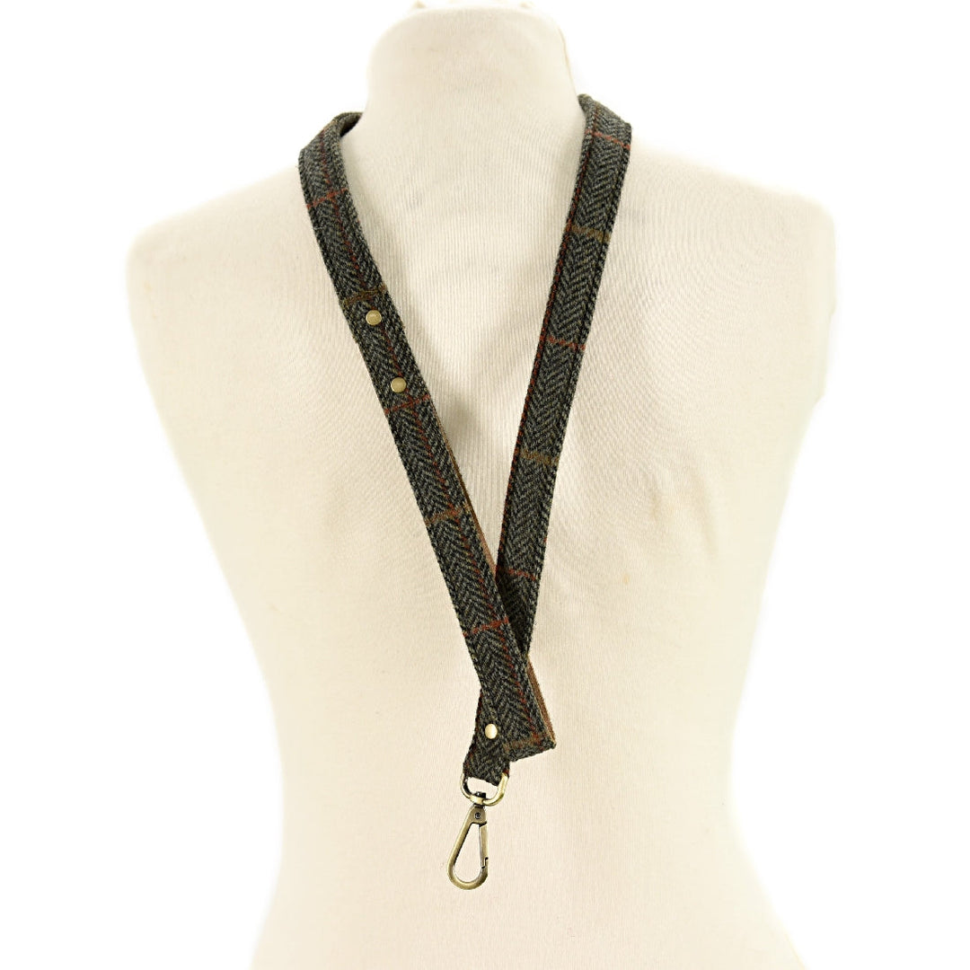 Tweedmill Tweed Dog Leash Tweed Chocolate 1 M-Dog Collars & Leads-Ascot Saddlery
