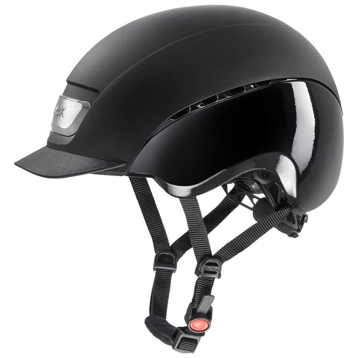 Uvex Helmet Elexxion Pro Matt/shiny Black 55cm-56cm-RIDER: Helmets-Ascot Saddlery
