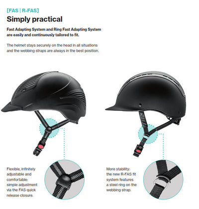 Uvex Helmet Onyxx Shiny Black 49cm-54cm-RIDER: Helmets-Ascot Saddlery