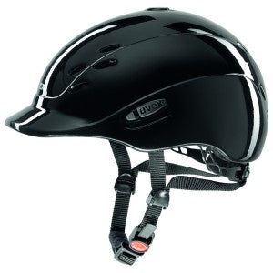 Uvex Helmet Onyxx Shiny Black 49cm-54cm-RIDER: Helmets-Ascot Saddlery