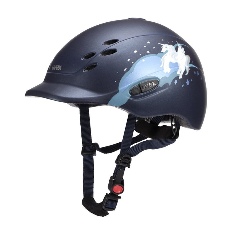 Uvex Helmet Onyxx Unicorn Matt Navy 49cm-54cm-RIDER: Helmets-Ascot Saddlery