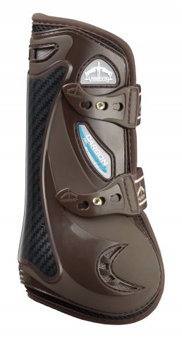 Veredus Carbon Vento Front Boots Brown-HORSE: Horse Boots-Ascot Saddlery