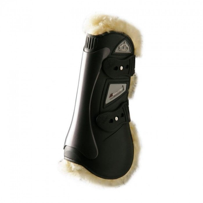 Veredus Grand Prix Baloubet Boots Wool Lined Front Black-HORSE: Horse Boots-Ascot Saddlery