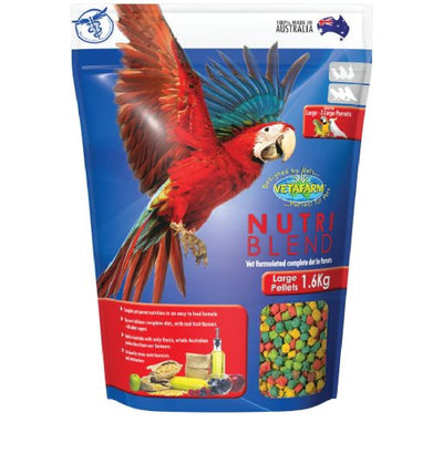 Vetafarm Bird Nutriblend Pellets Large 1.6kg-Bird Food & Treats-Ascot Saddlery