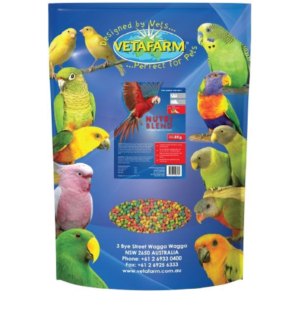 Vetafarm Bird Nutriblend Pellets Large 1.6kg-Bird Food & Treats-Ascot Saddlery