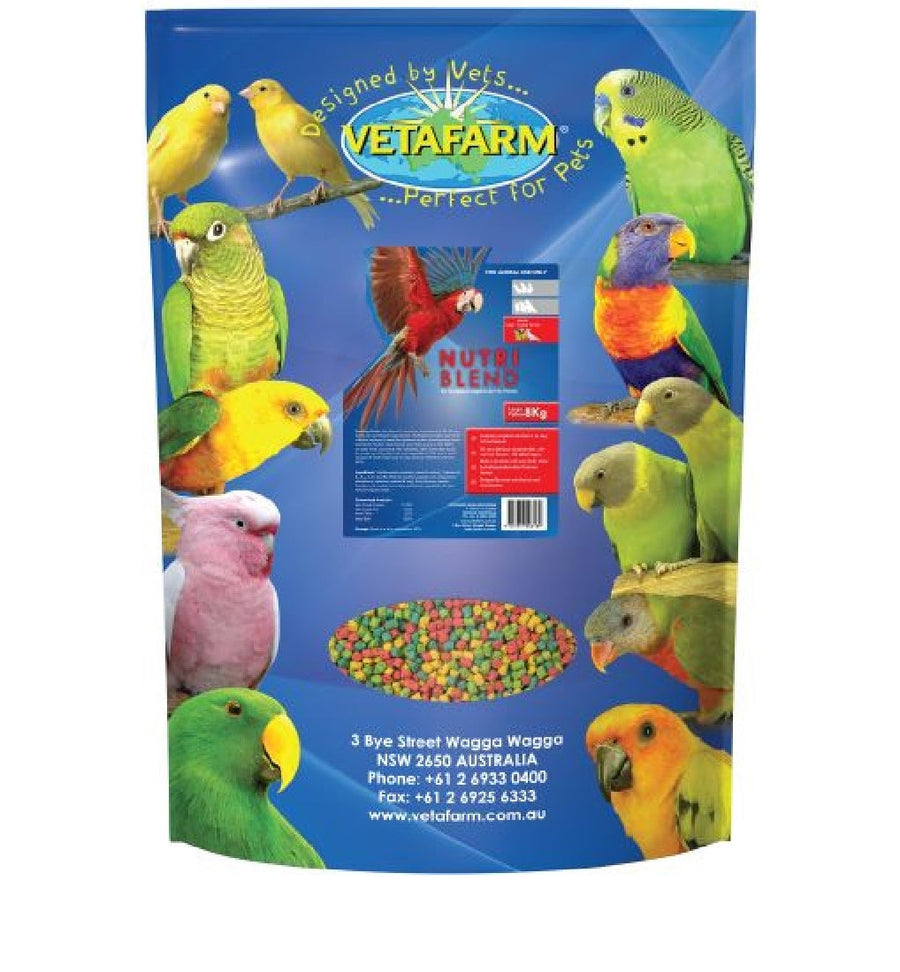 Vetafarm Bird Nutriblend Pellets Large 1.6kg-Bird Food & Treats-Ascot Saddlery