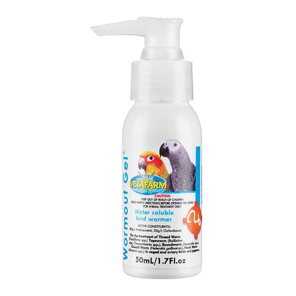 Vetafarm Bird Wormout Gel 50ml-Bird Potions & Lotions-Ascot Saddlery