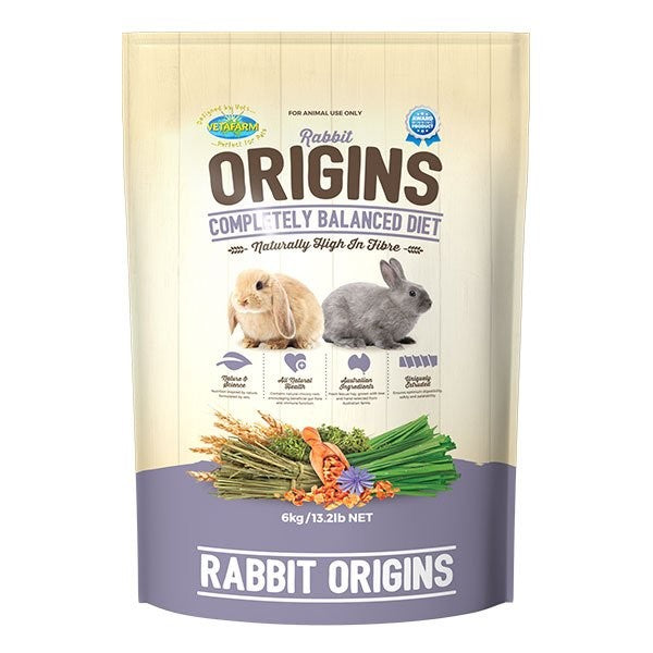 Vetafarm Origins Rabbit Diet 6kg-Small Animal-Ascot Saddlery