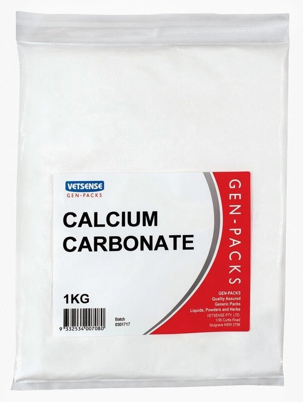 Vetsense Calcium Carbonate 1kg-STABLE: Supplements-Ascot Saddlery