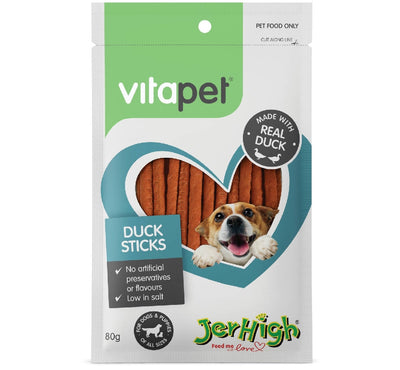 Vitapet Dog Treat Duck Sticks 80gm-Dog Treats-Ascot Saddlery
