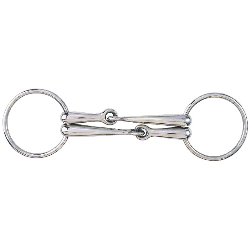 W Bit Stainless Steel 12.5cm 5.0"-HORSE: Bits-Ascot Saddlery