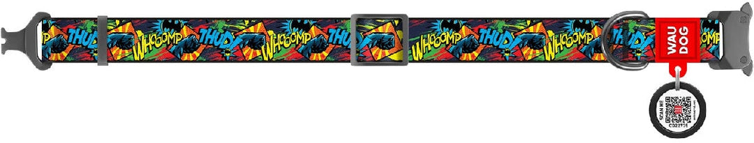 Waudog Dog Collar Batman Bright-Dog Collars & Leads-Ascot Saddlery