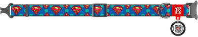 Waudog Dog Collar Superman Logo-Dog Collars & Leads-Ascot Saddlery