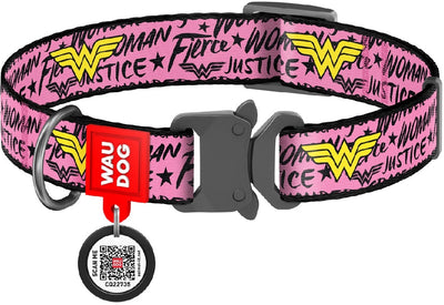 Waudog Dog Collar Wonder Woman-Dog Collars & Leads-Ascot Saddlery