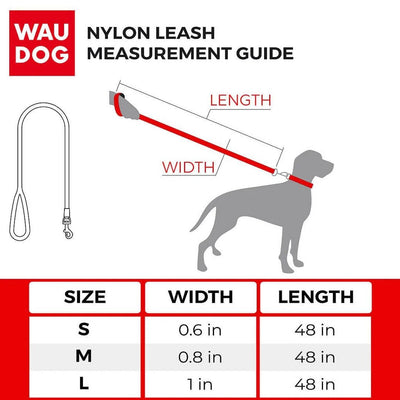 Waudog Dog Leash Collar Superman Logo 122cm-Dog Collars & Leads-Ascot Saddlery