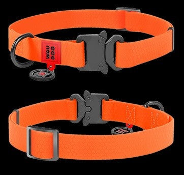 Waudog Waterproof Dog Collar With Qr Passport Red-Dog Collars & Leads-Ascot Saddlery