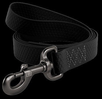 Waudog Waterproof Dog Leash Black 25mm X 122cm-Dog Collars & Leads-Ascot Saddlery