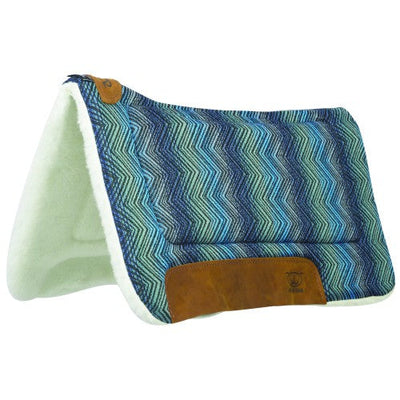 Weaver Contoured Saddle Pad 32'x32" Blue-HORSE: Stock & Western-Ascot Saddlery