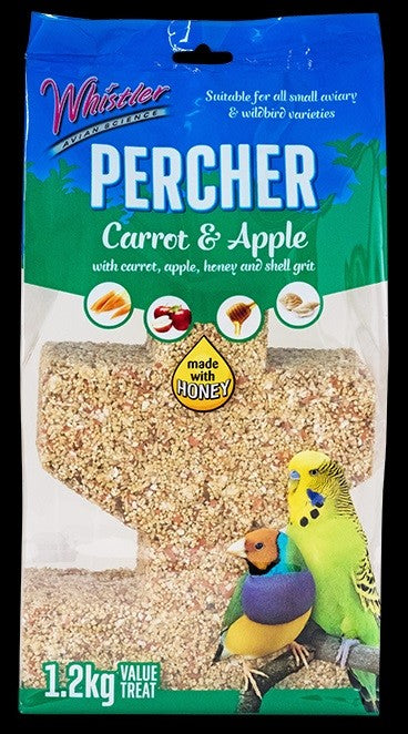 Whistler Percher Carrot & Apple 1.2kg-Bird Food & Treats-Ascot Saddlery