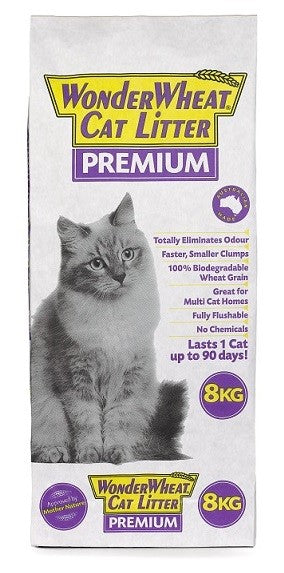 Wonder Wheat Premium Cat Litter 8kg-Cat Litter & Accessories-Ascot Saddlery