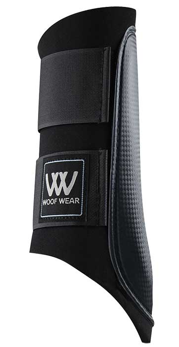 Woof Club Brushing Boots Neoprene Black-HORSE: Horse Boots-Ascot Saddlery