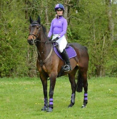 Woof Hat Cover Violet-RIDER: Helmets-Ascot Saddlery