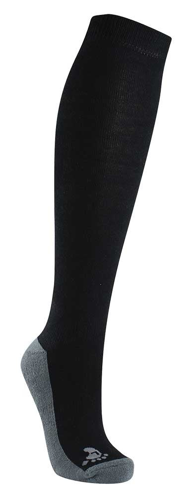 Woof Socks Bamboo Riding Black-CLOTHING: Socks-Ascot Saddlery